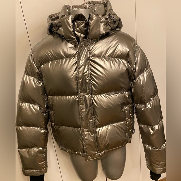 Aritzia super puff silver shorty downfield jacket size XS - Picture 8 of 11